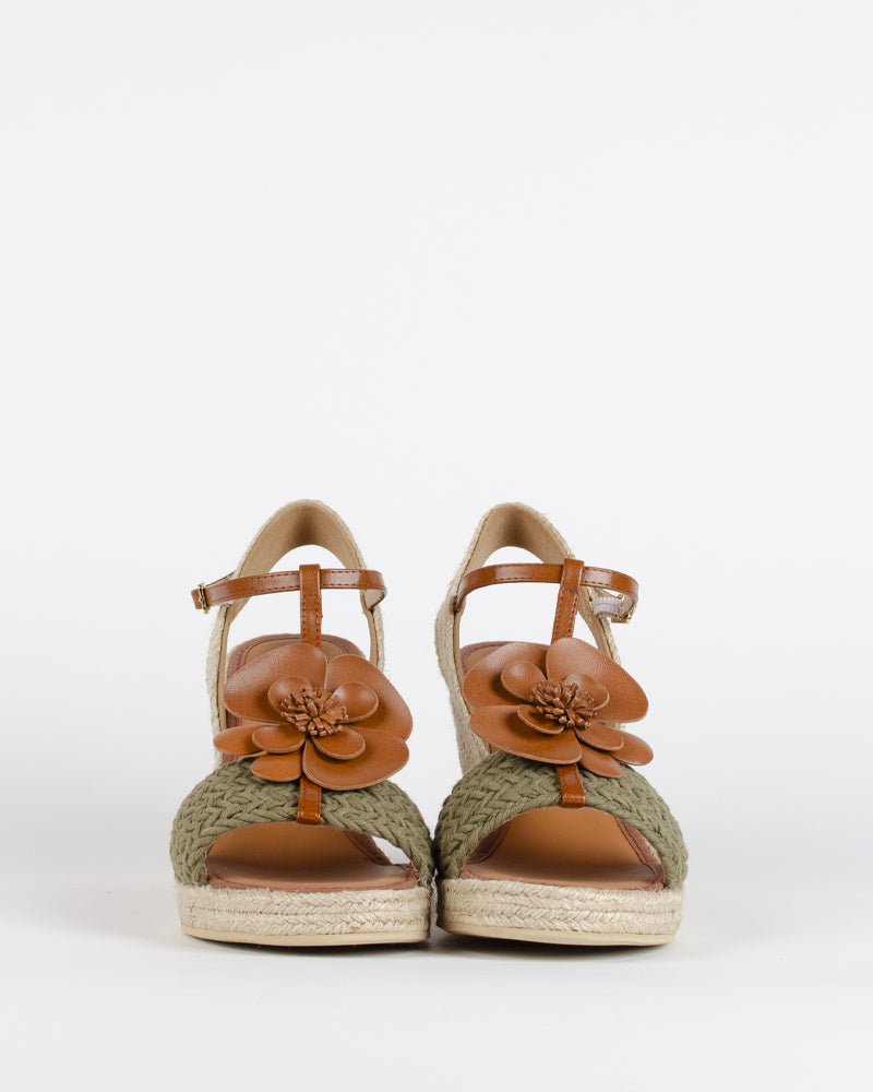 Compensees CASTELLER - Sandale compensee fleur casteller
