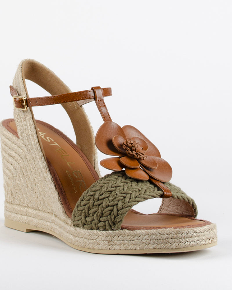 Compensees CASTELLER - Sandale compensee fleur casteller