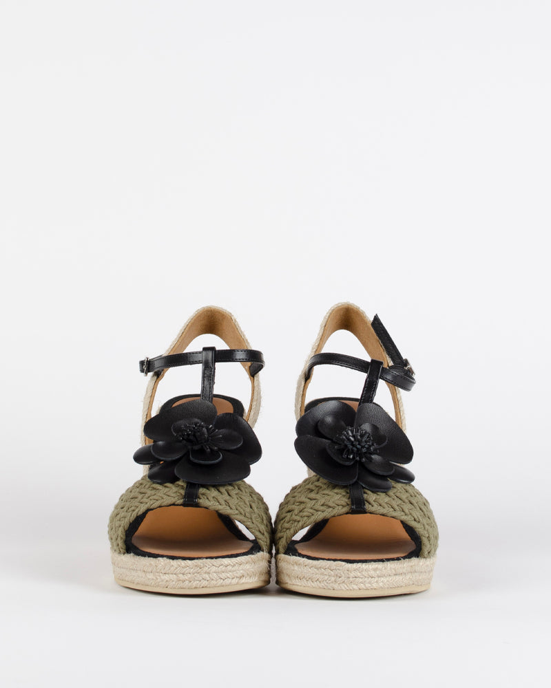 Compensees CASTELLER - Sandale compensee fleur casteller