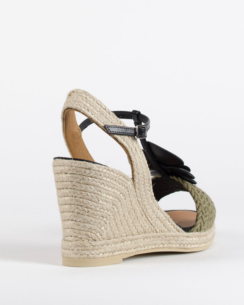 Sandale compensee fleur casteller