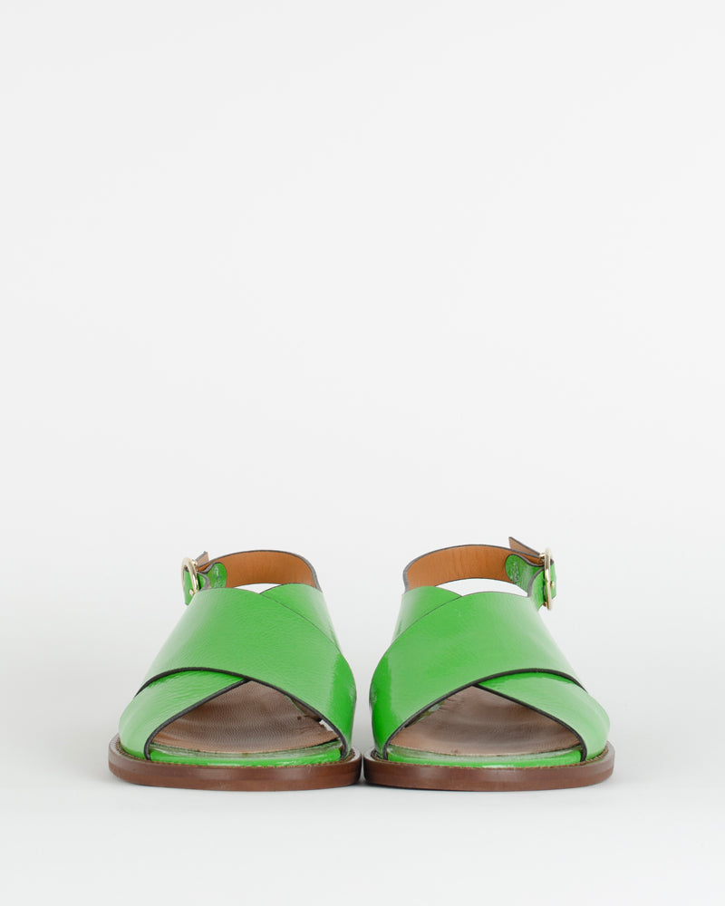 Sandales plate croisee les venues