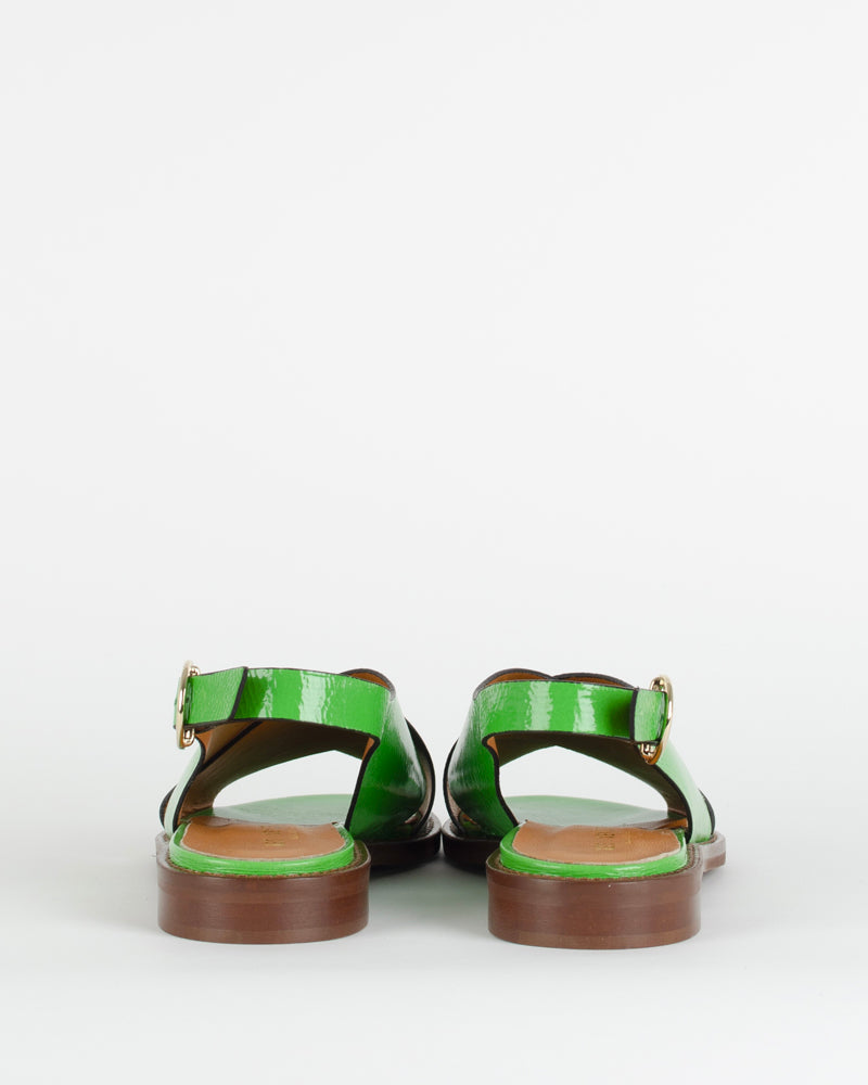 Sandales plate croisee les venues