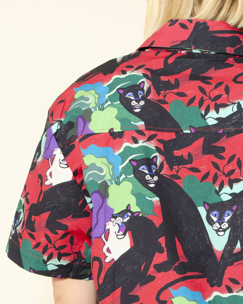 Chemise poppy panthers
