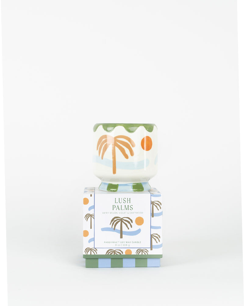 Bougie palm tree ceramic paddywax