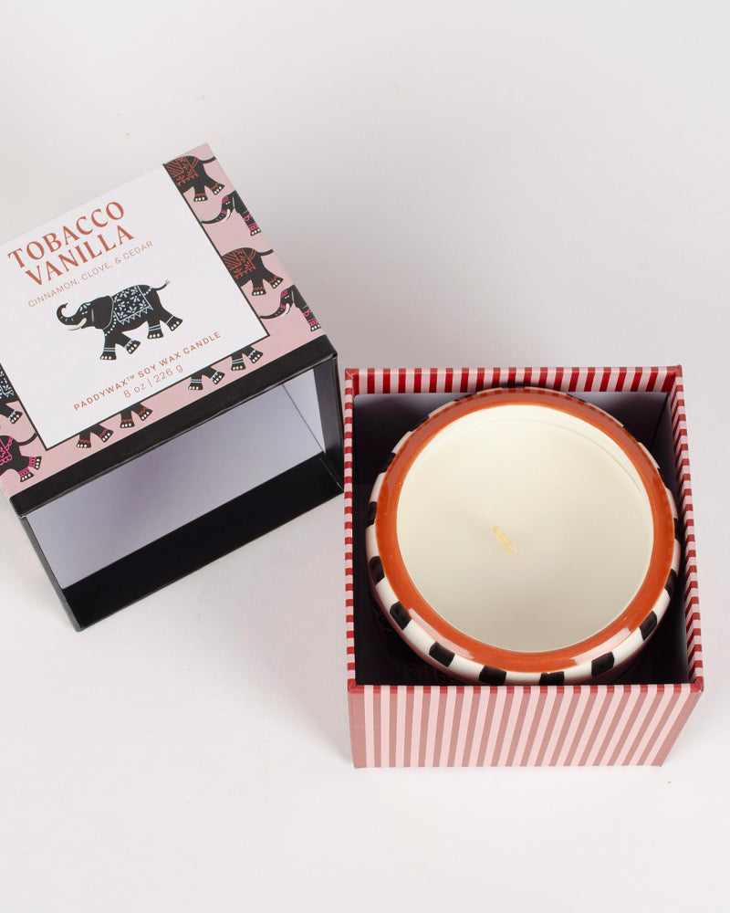 Bougie elephant ceramic
