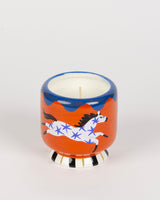 Bougie horse ceramic