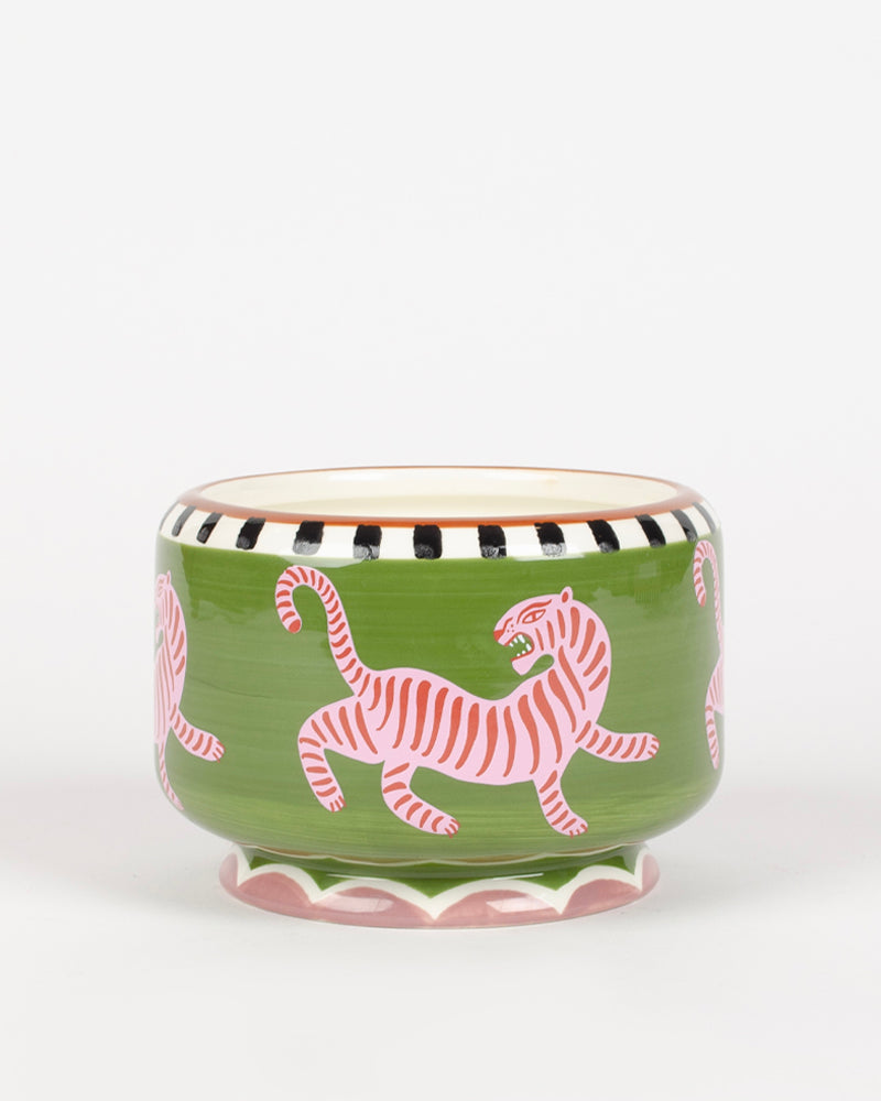 Bougie tiger ceramic