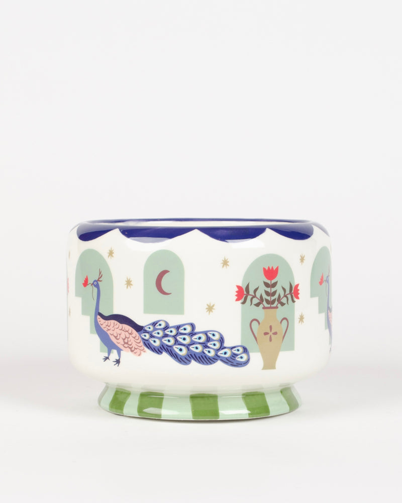 Bougie peacock ceramic