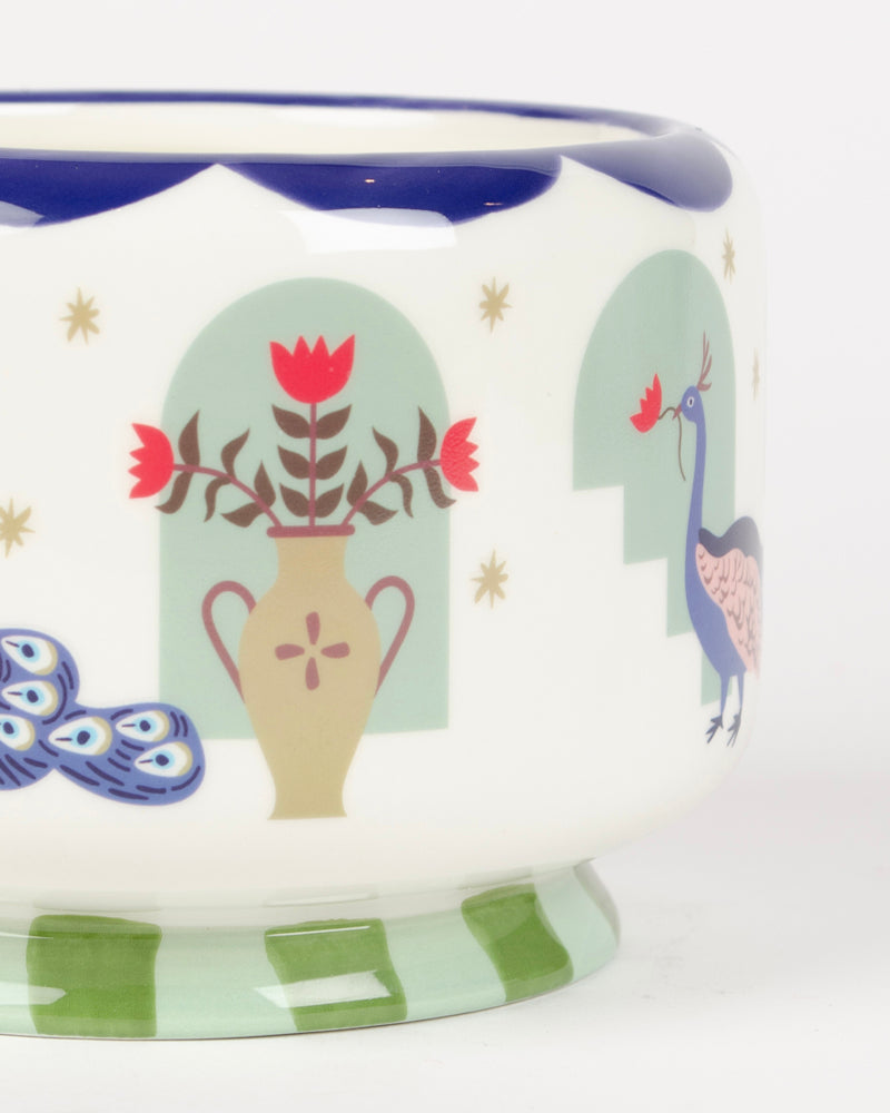 Bougie peacock ceramic