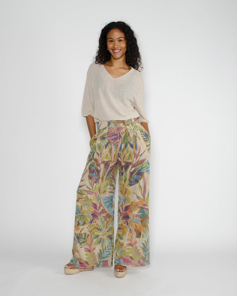 Pantalon print momoni