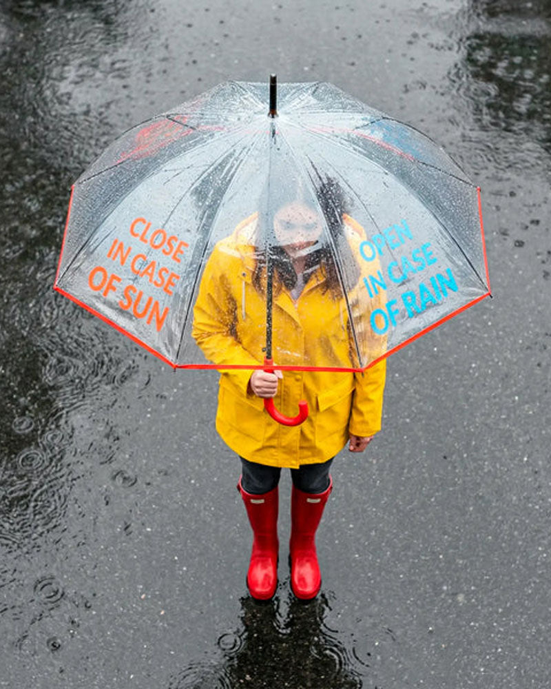 Parapluie open in case of rain fisura