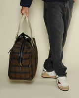 Sac de voyage bleu de chauffe