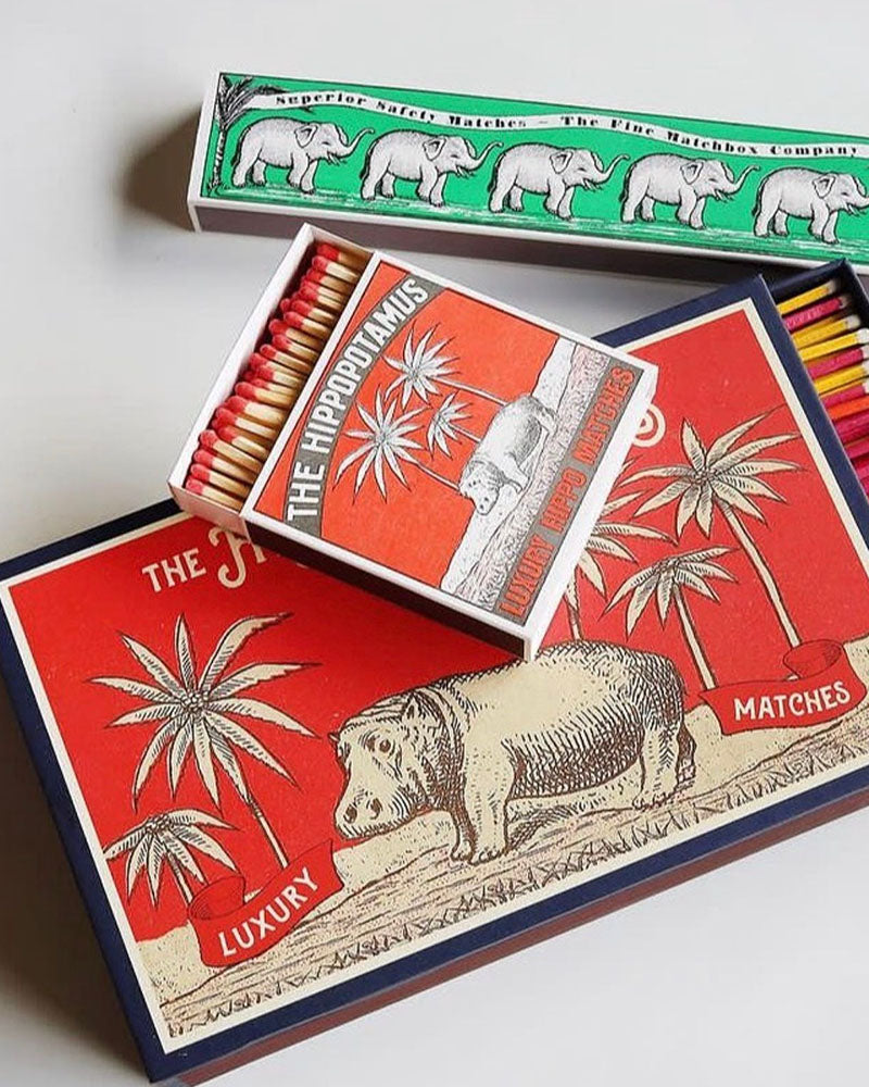 Boite allumettes hippopotamus archivist