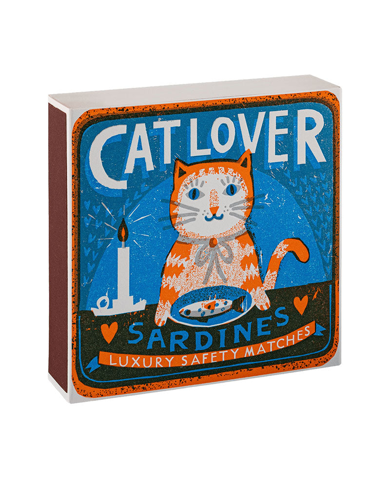 Boite allumettes cat lover archivist