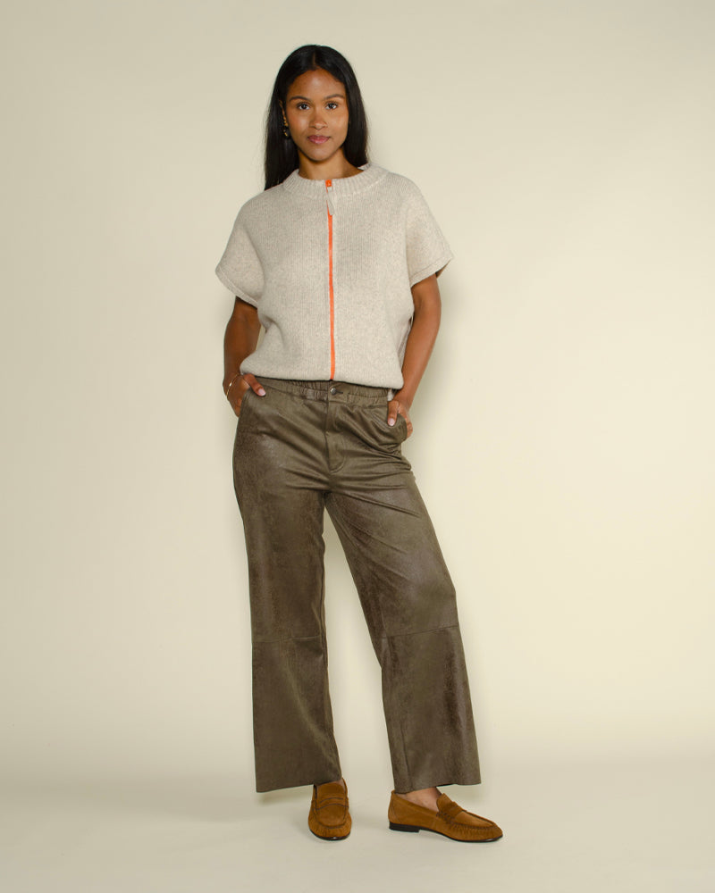 Pantalon cuir vegan maevy concept
