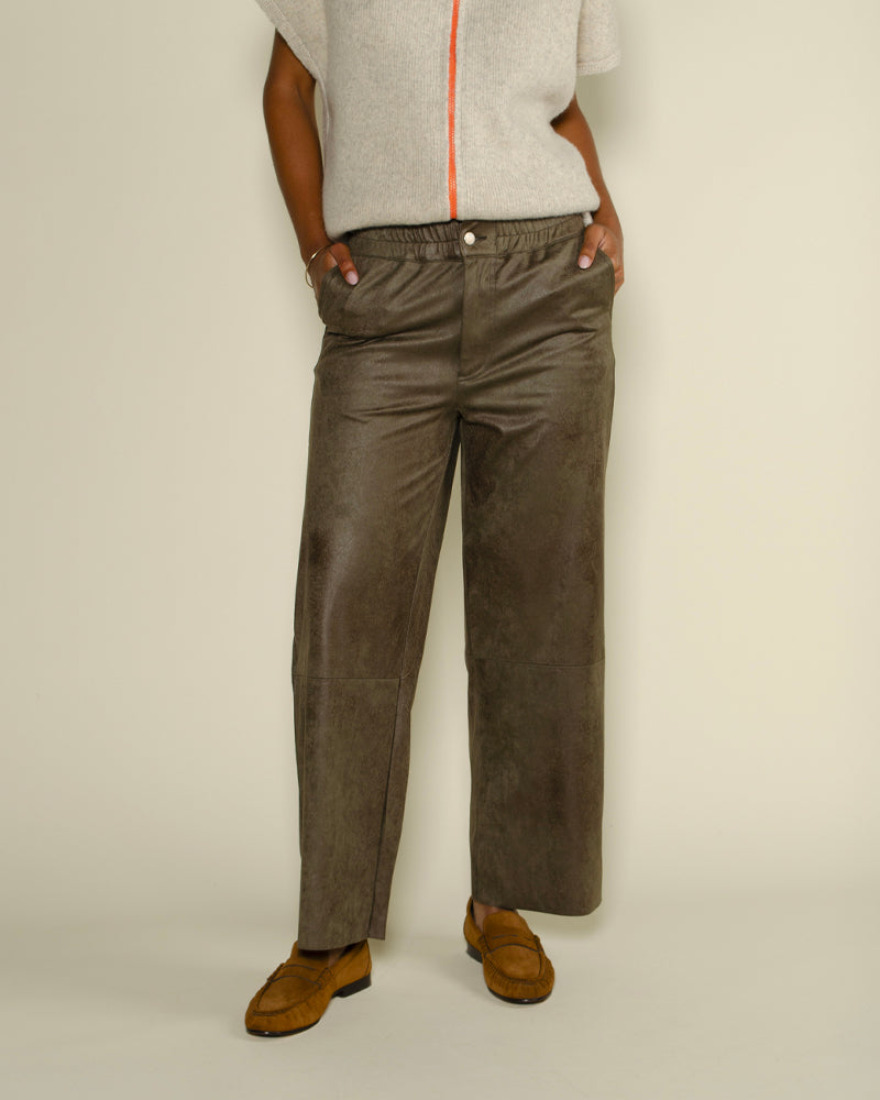 Pantalon cuir vegan maevy concept