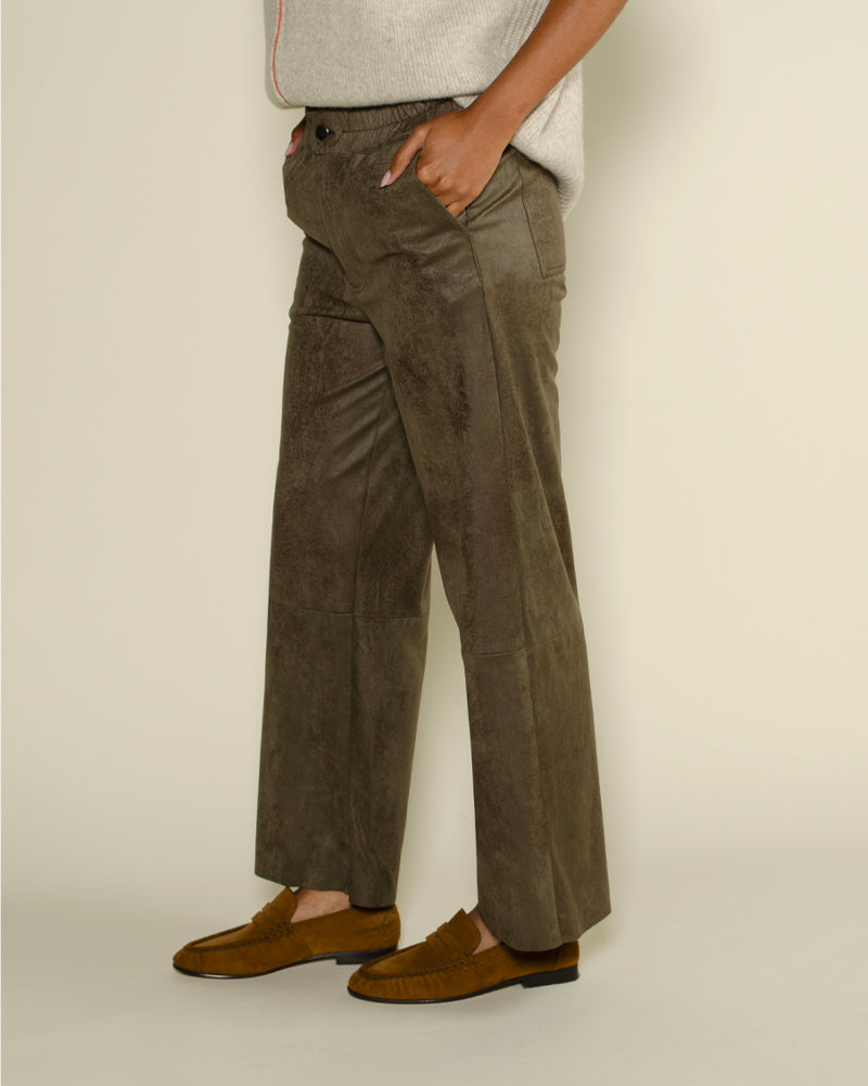 Pantalon cuir vegan maevy concept