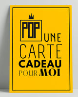 Bon cadeau Pop