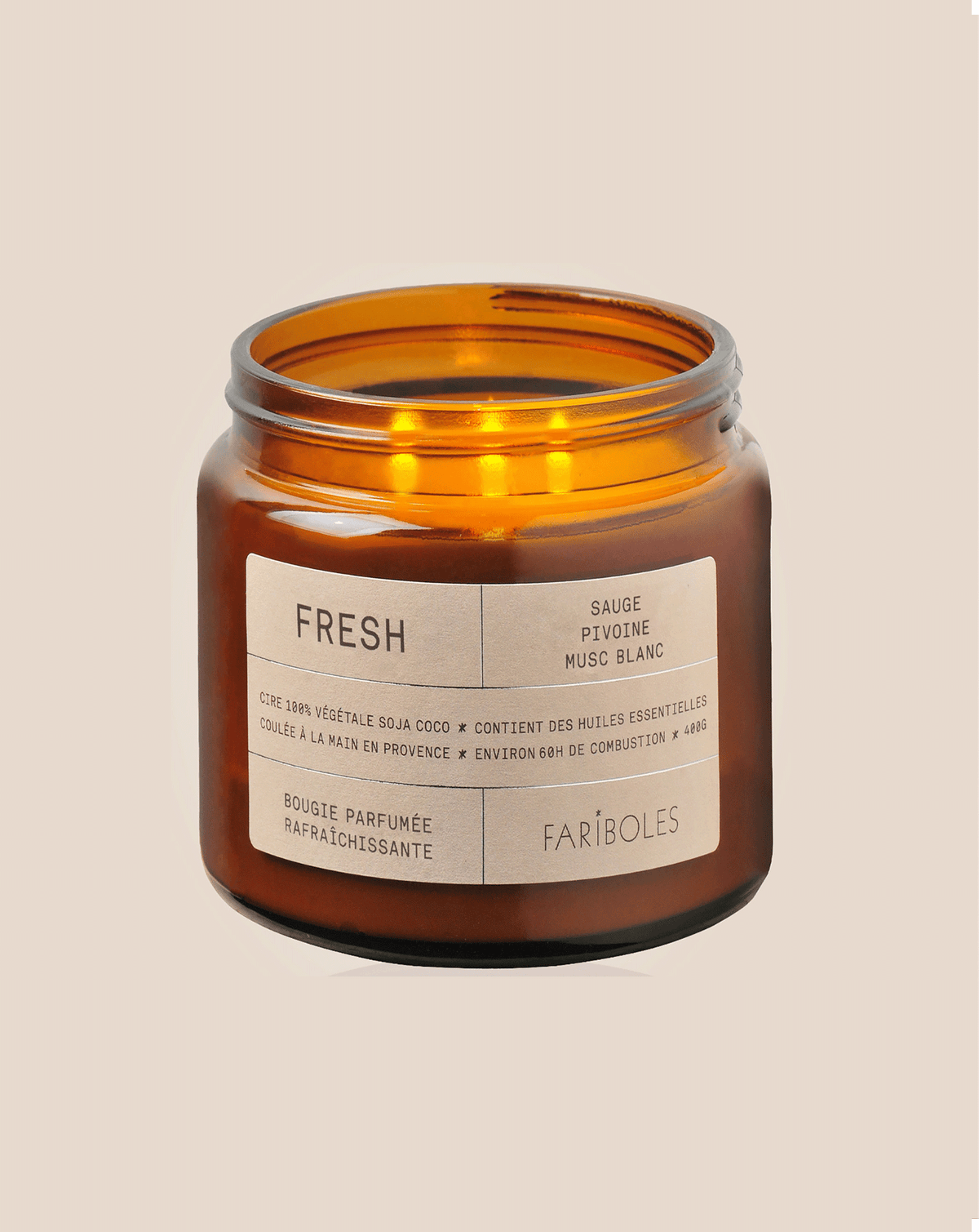 Bougie fresh 400g fariboles