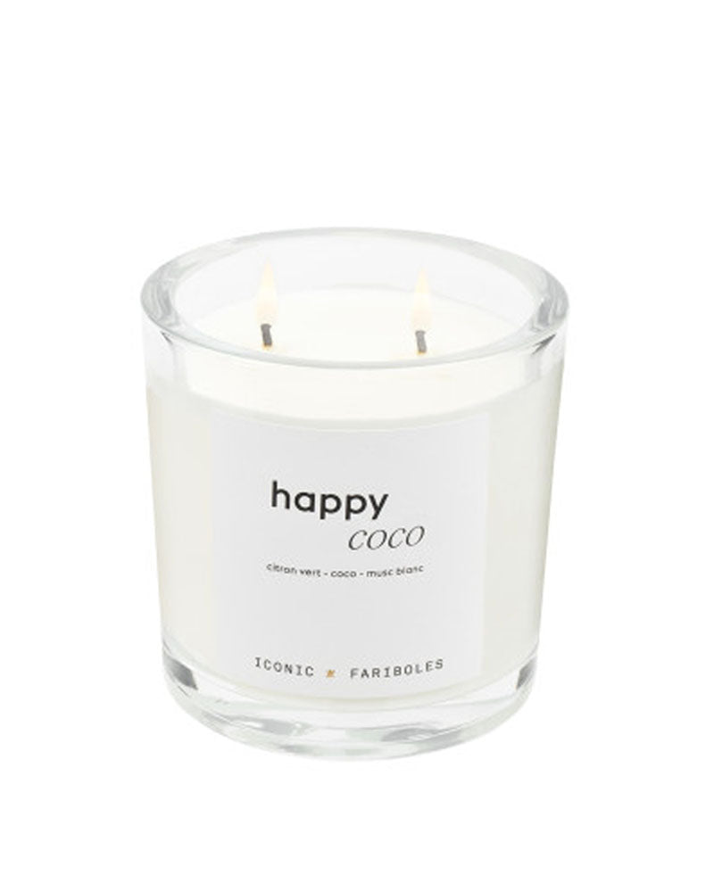 Bougies FARIBOLES - Bougie happy coco 320g fariboles