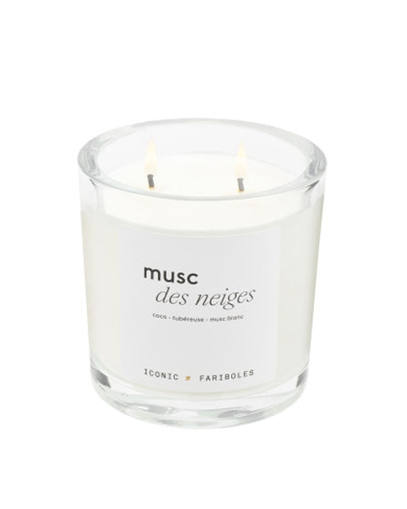 Bougies FARIBOLES - Bougie musc des neiges 320g fariboles