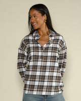 Chemise carreaux start with gratitude