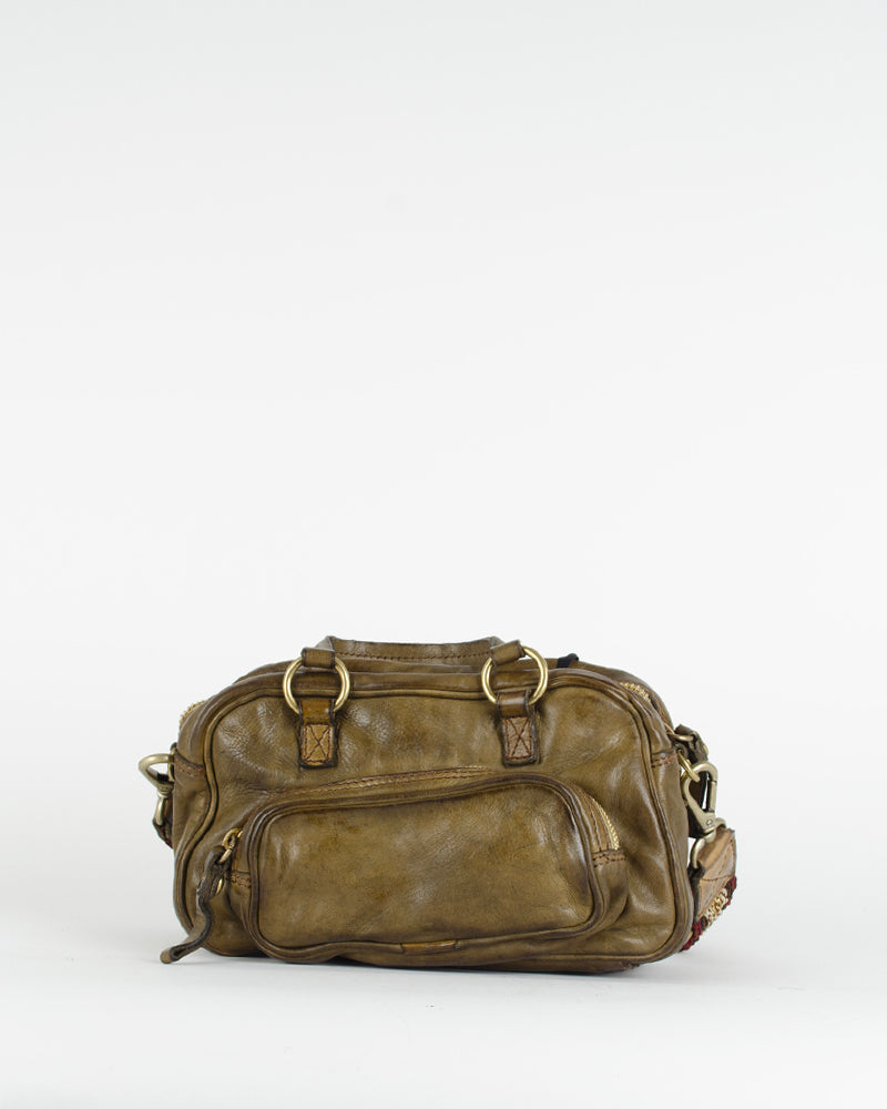 Sac carre anse tissu campomaggi