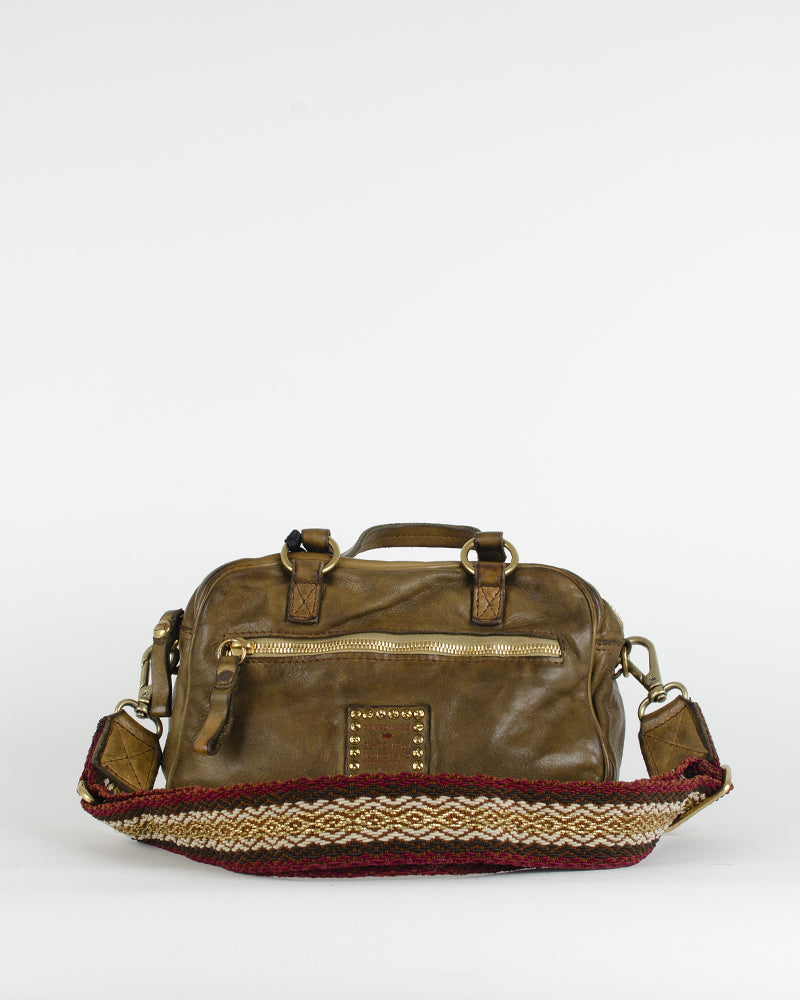 Sac carre anse tissu campomaggi