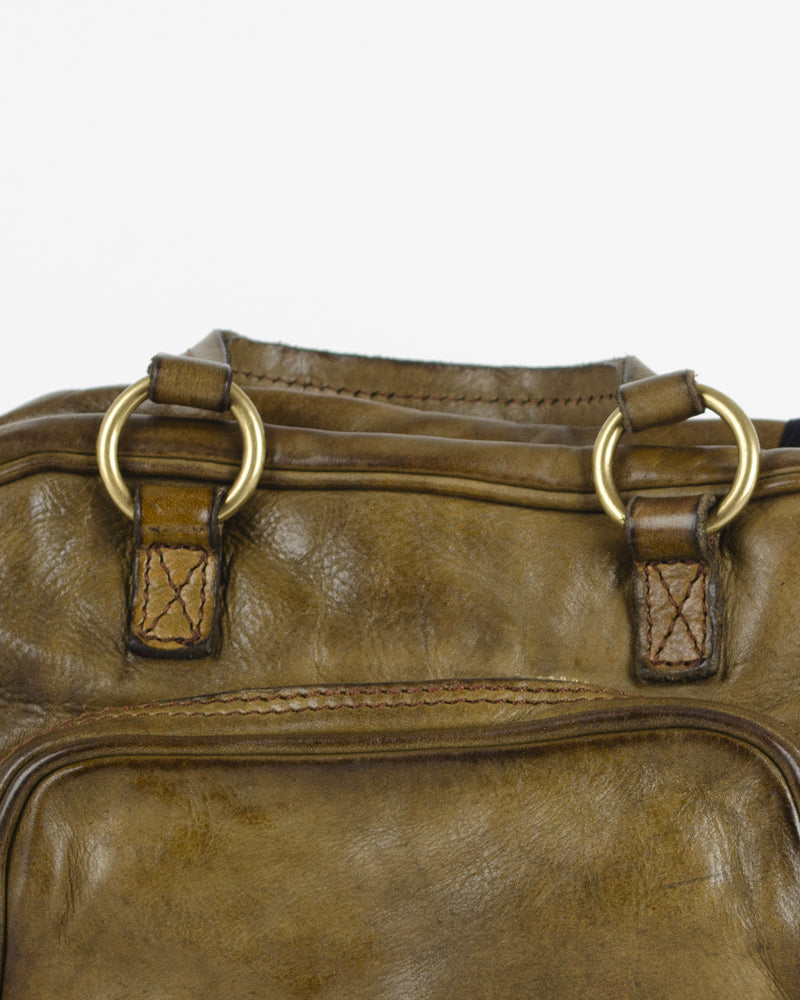 Sac carre anse tissu campomaggi