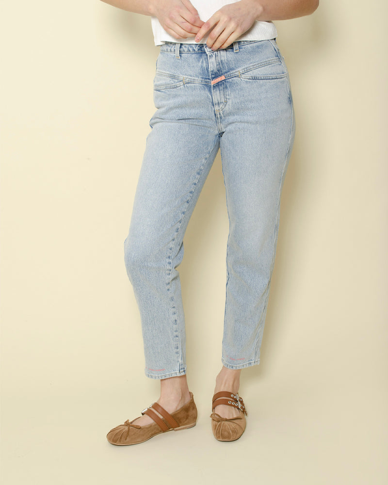 Jean pedal pusher closed women
