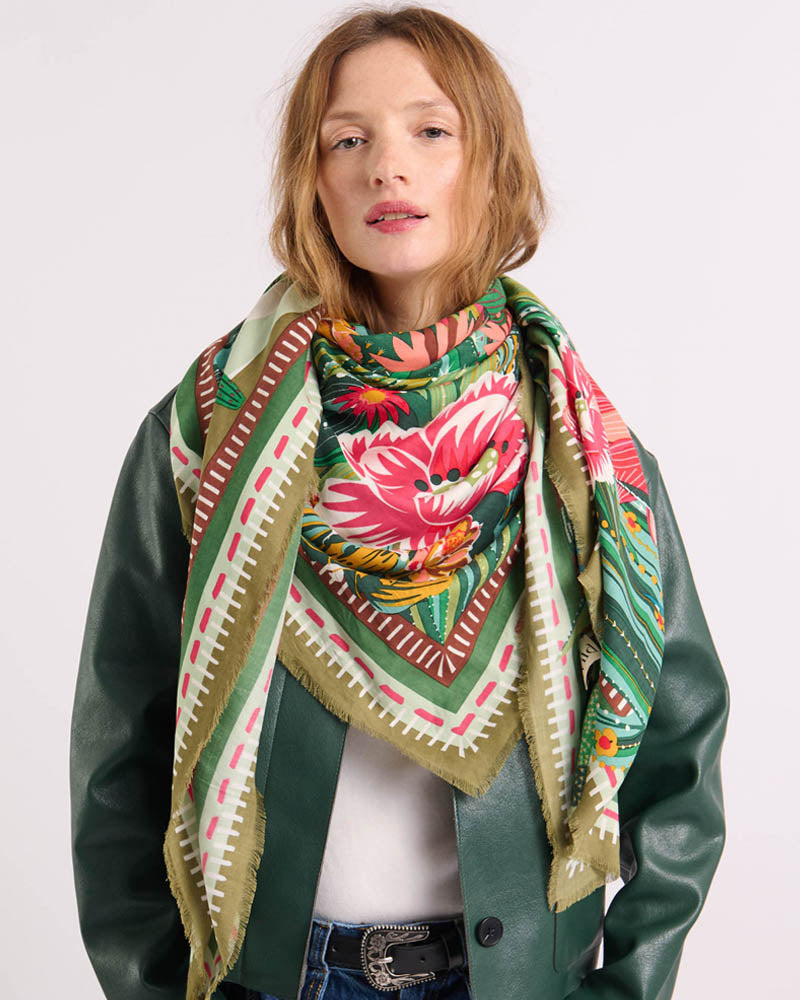 Foulard cactus