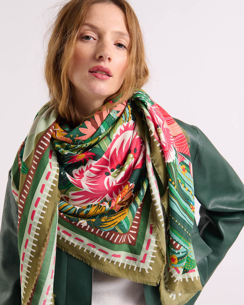 Foulard cactus