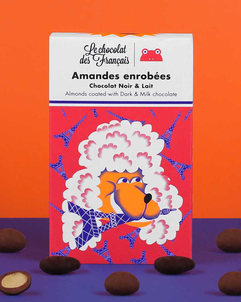 Amandes enrobees le chocolat des francais