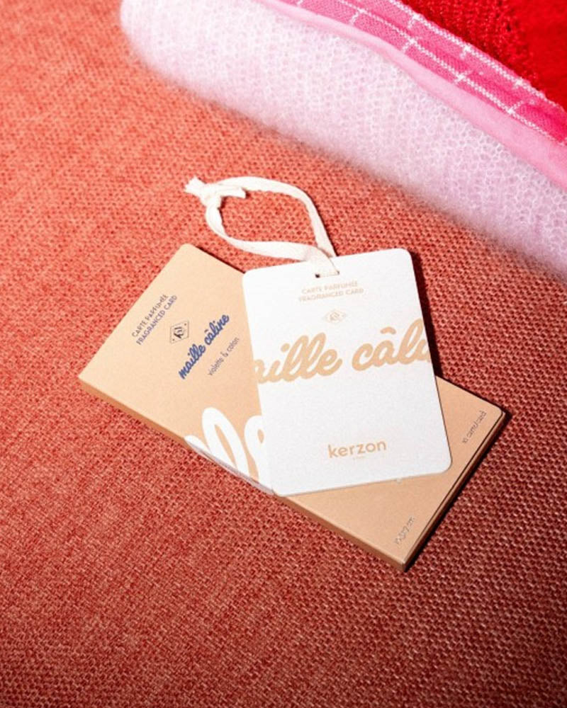 Carte parfumee maille caline kerzon