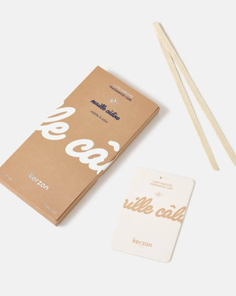 Carte parfumee maille caline kerzon