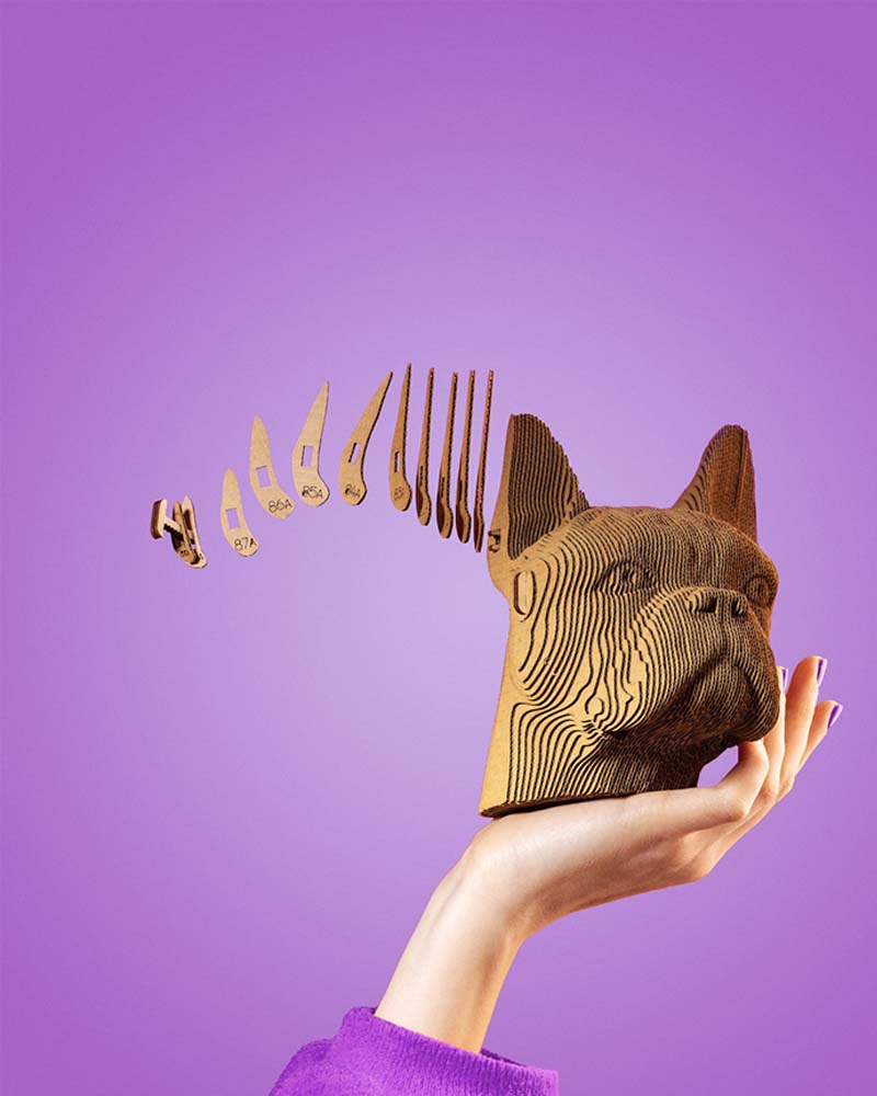 Puzzles CARTONIC - Puzzle bulldog cartonic