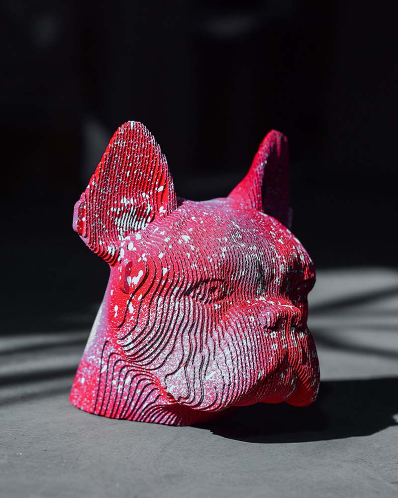 Puzzle bulldog cartonic