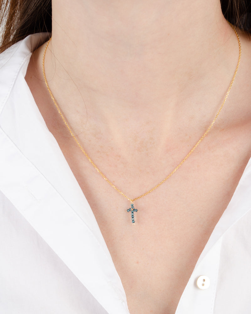 Collier croix sophie deschamps