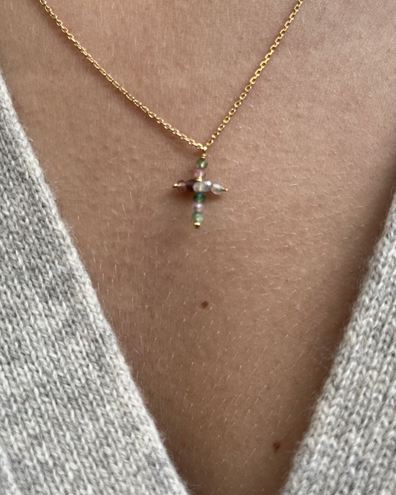 Collier croix sophie deschamps