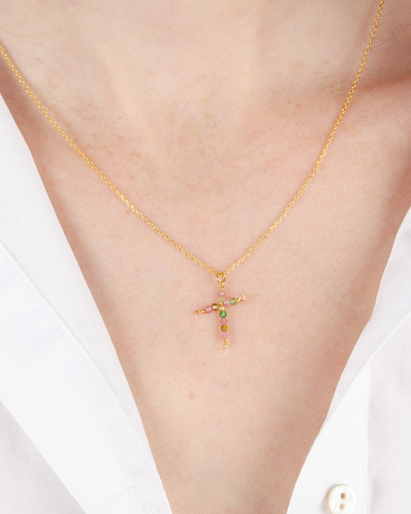 Collier croix sophie deschamps