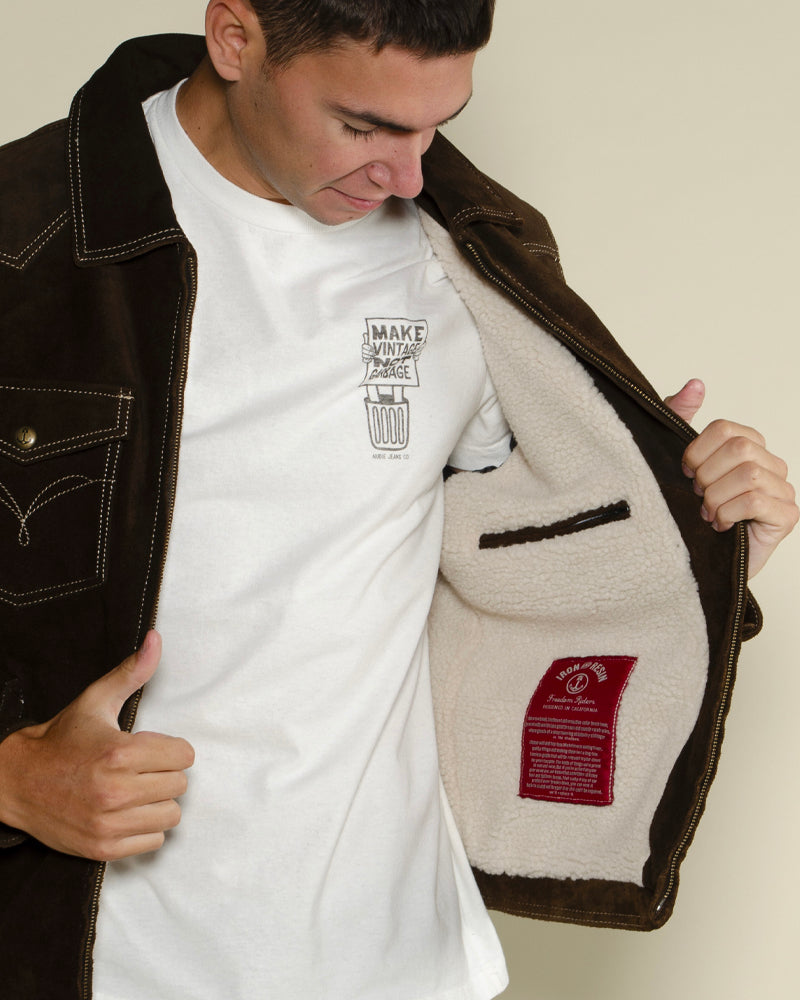 Blouson iron and resin