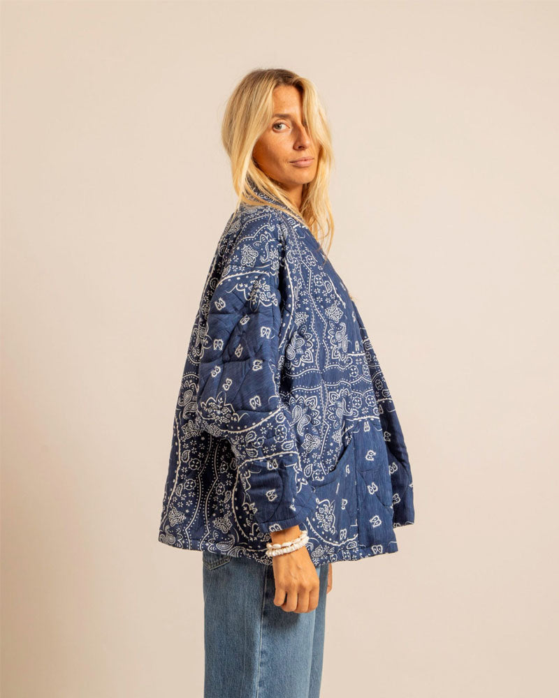 Veste kimono bandana aokyanos