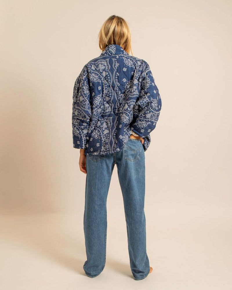 Veste kimono bandana aokyanos