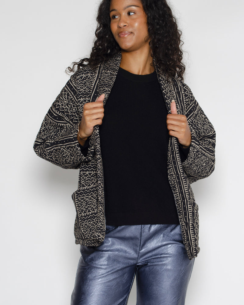 Veste matelassee imprimee