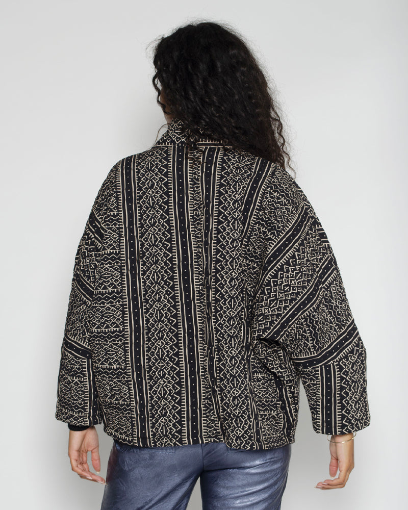 Veste matelassee imprimee