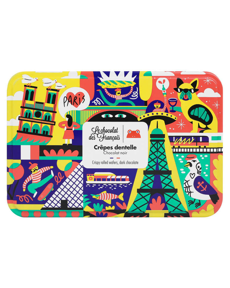 Epicerie LE CHOCO DES FRANC - Coffret metal crepes le chocolat des francais