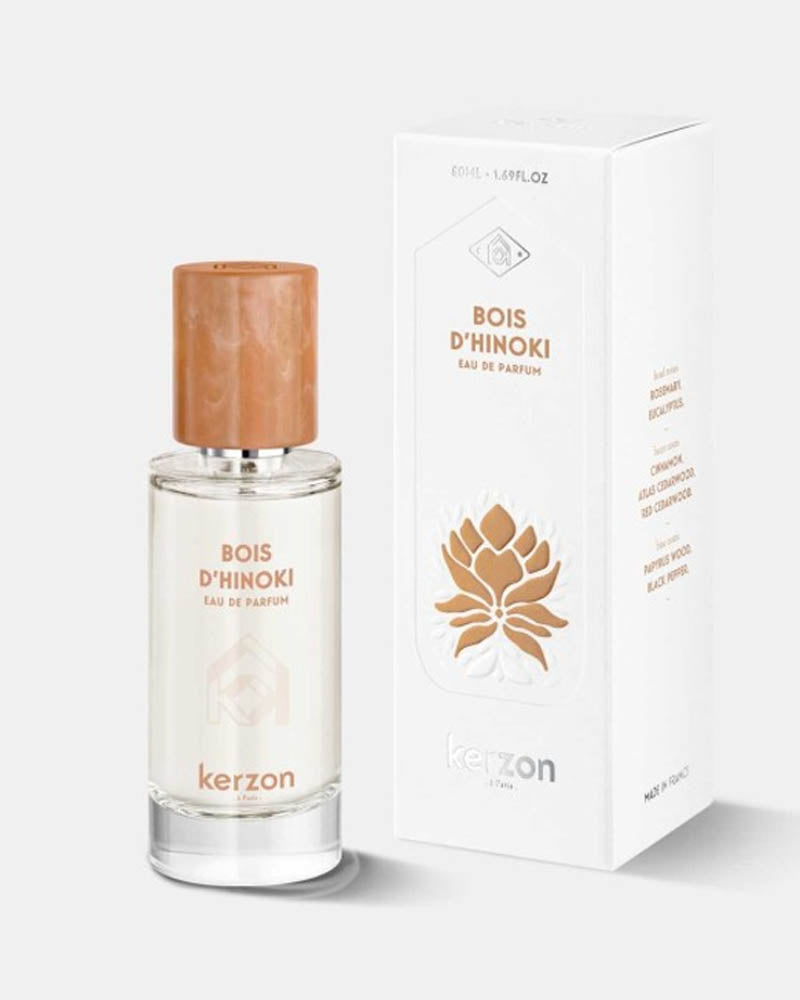 Eau de parfum bois hinoki 50ml kerzon