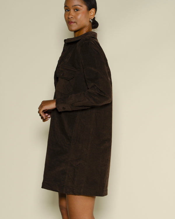 Robe Chemise Petite Mendigote En Coton Noir - Taille Petite, Neuf Sans étiquettes - Coupe Féminine