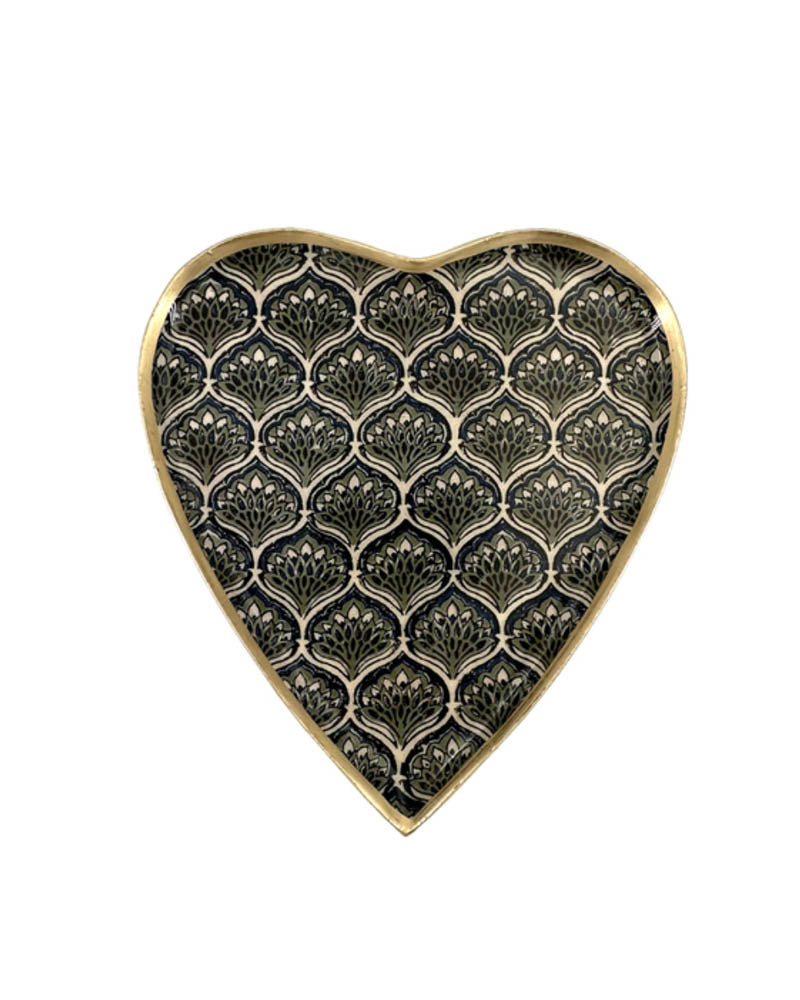 Plateau coeur paons 17,2x16,5 boncoeurs