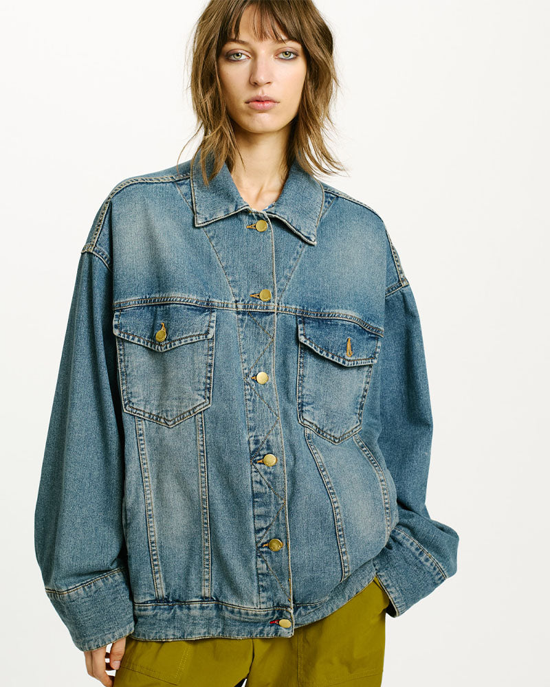 Veste jean over momoni